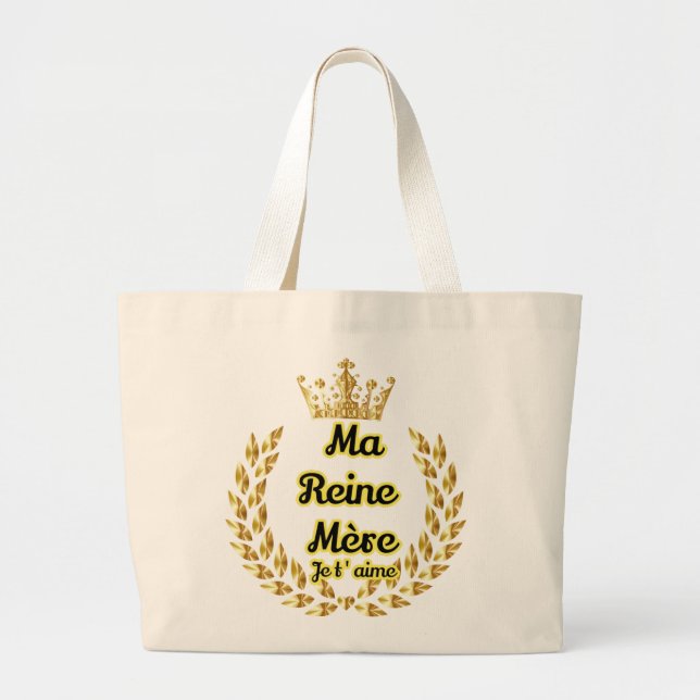 Grand Tote Bag Ma reine mère (Devant)