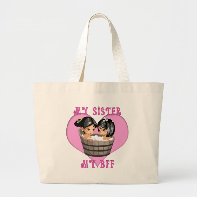 Grand Tote Bag Ma Soeur MON Bain BFF (Devant)