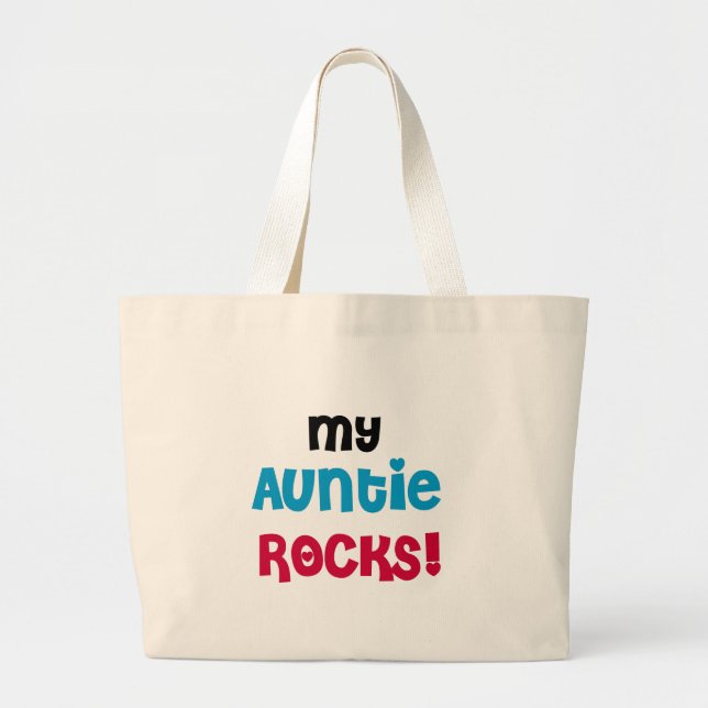 Grand Tote Bag Ma tante Rocks (Devant)