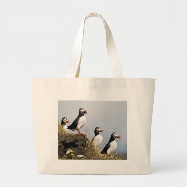 Grand Tote Bag Macareux (Devant)