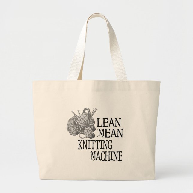 Grand Tote Bag Machine à tricoter (Devant)