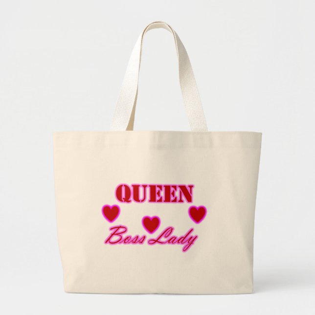 Grand Tote Bag Madame Hearts Jumbo Fourre-tout de patron de la (Devant)