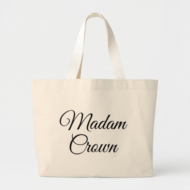 Grand Tote Bag Madame la Couronne (Devant)
