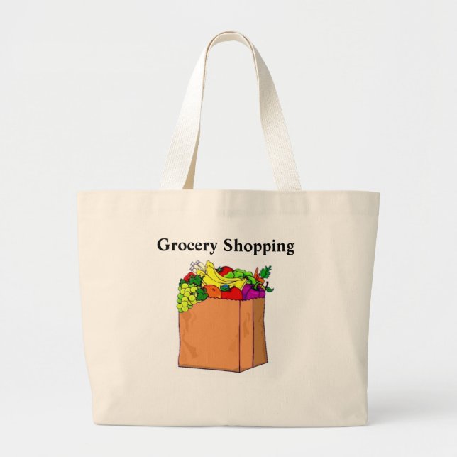 Grand Tote Bag Magasin d'alimentation (Devant)