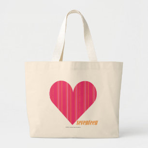 Grand Tote Bag Magenta mince 4 de rayures