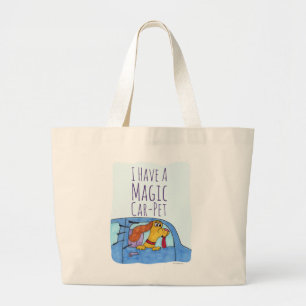 Grand Tote Bag Magic Car Animateur Drôle Cartoon Moto Fun