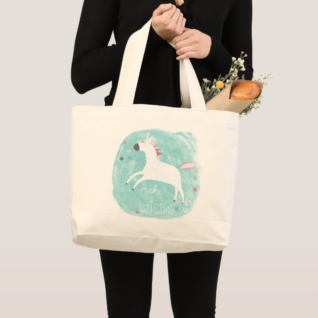 Grand Tote Bag Magic Unicorn Squad - Faites un voeu (Devant (produit))