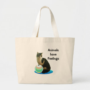 Grand Tote Bag Magnifique chat tigré