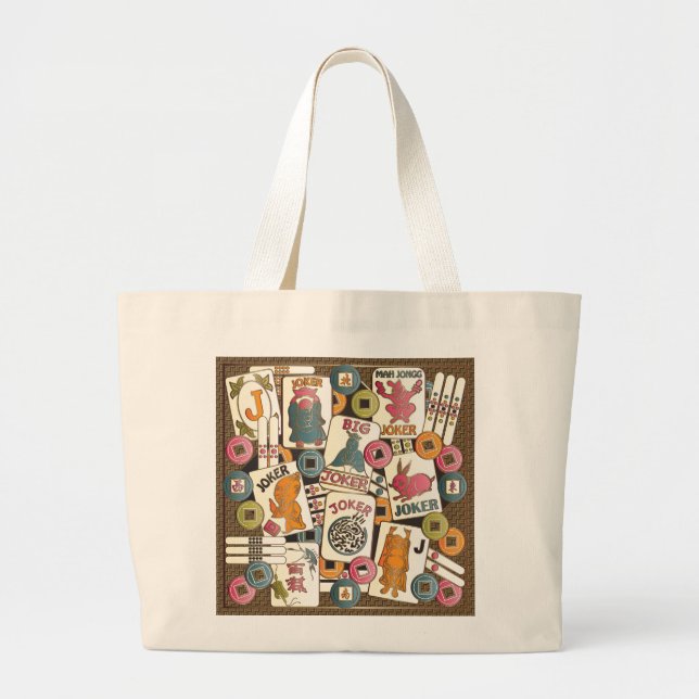 Grand Tote Bag Mah Jong Jokers (Devant)