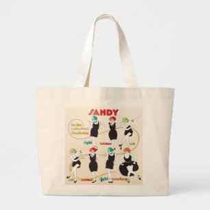Grand Tote Bag Mah Jongg Charleston Sandy Fourre-tout