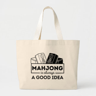 Grand Tote Bag Mahjong est toujours une bonne idée | Funny mahjon