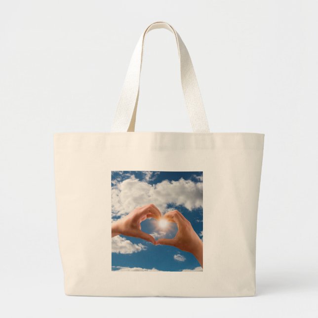 Grand Tote Bag Mains d'amour (Devant)