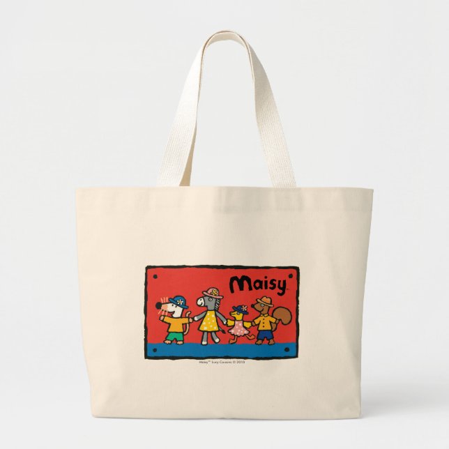 Grand Tote Bag Mains de prise de Maisy et de meilleurs amis (Devant)