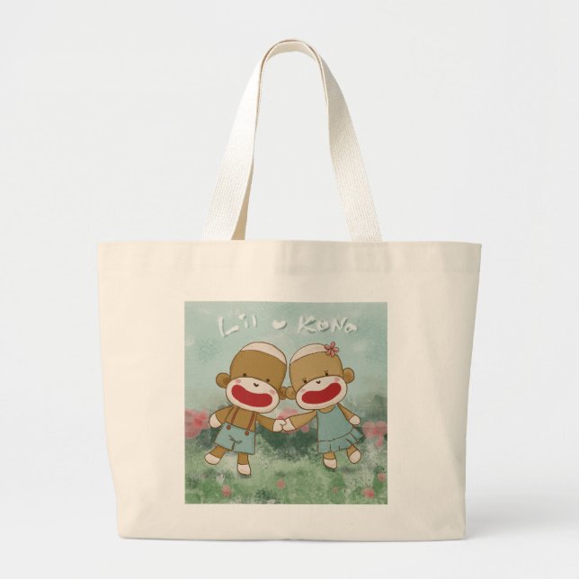 Grand Tote Bag Mains de vacances Lil & Kona (Devant)