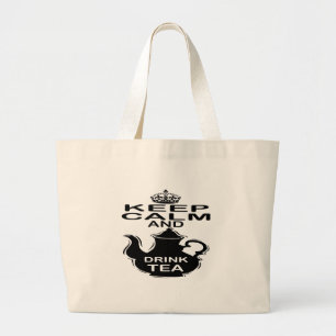 Grand Tote Bag Maintenez thé calme et de boissons