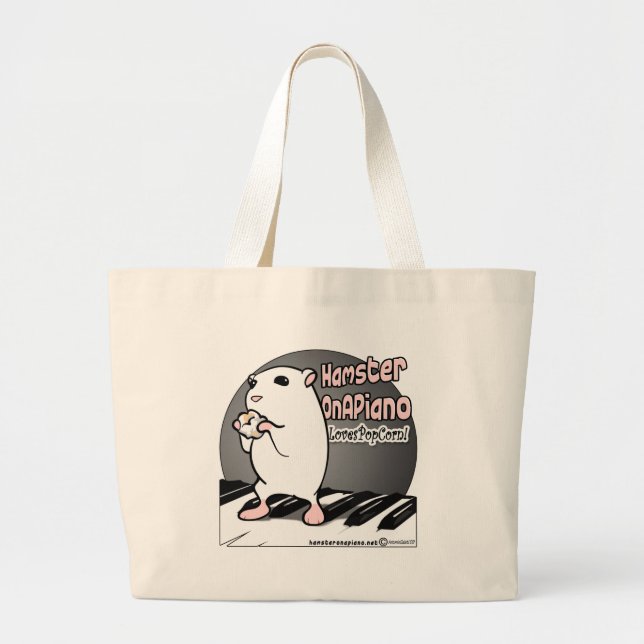Grand Tote Bag Maïs éclaté d'amours ! (Devant)