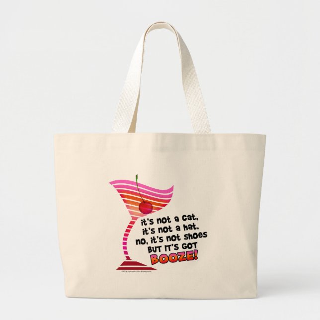 Grand Tote Bag ... mais il a de l'ALCOOL ! (Devant)