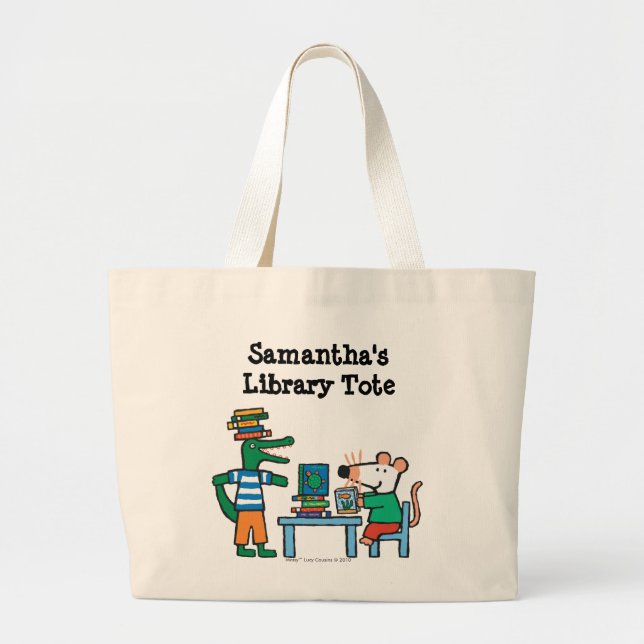 Grand Tote Bag Maisy et amis Profitez de la bibliothèque (Devant)
