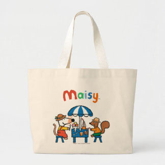 Grand Tote Bag Maisy et Cyril Snacktime à la plage