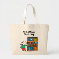 Maisy et une bibliothèque de livres