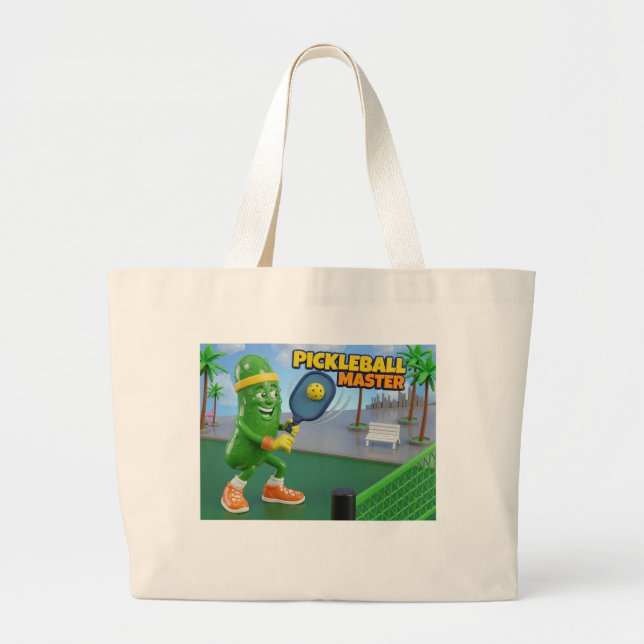 Grand Tote Bag Maître de Pickleball (Devant)