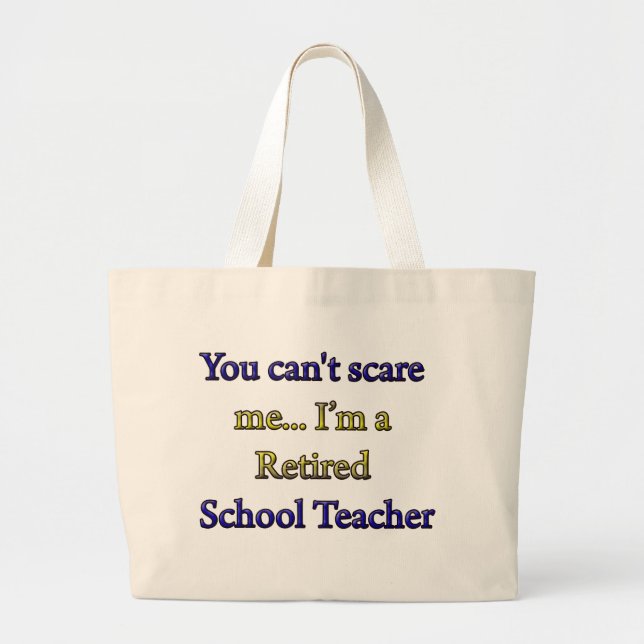 GRAND TOTE BAG MAÎTRE D'ÉCOLE RETRAITÉ (Devant)