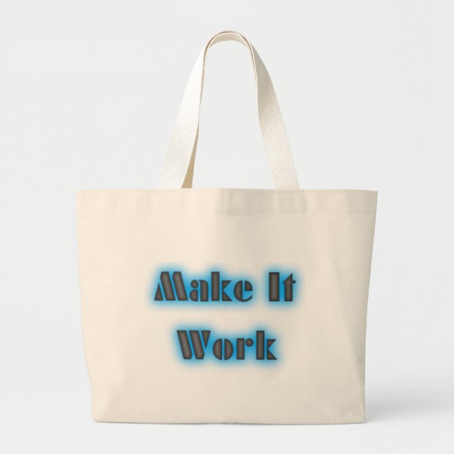 Grand Tote Bag makeiworkBLUE3BIGGER (Devant)