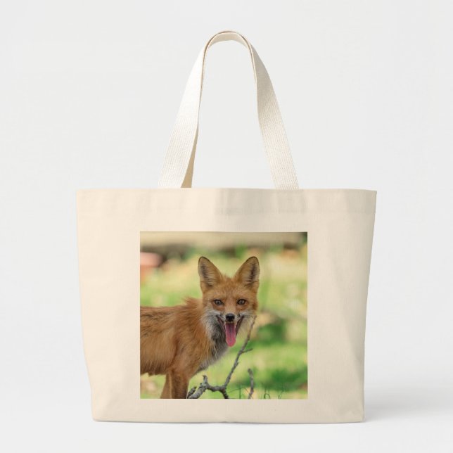 Grand Tote Bag Mama Fox dans la vallée de l'Hudson (Devant)