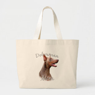 Grand Tote Bag Maman 2 de Pinscher de dobermann (Isabella)