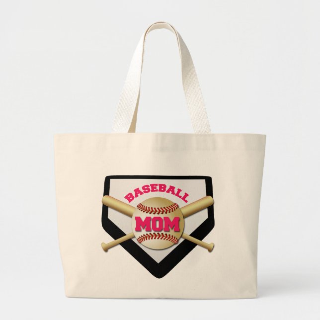 GRAND TOTE BAG MAMAN DE BASE-BALL (Devant)
