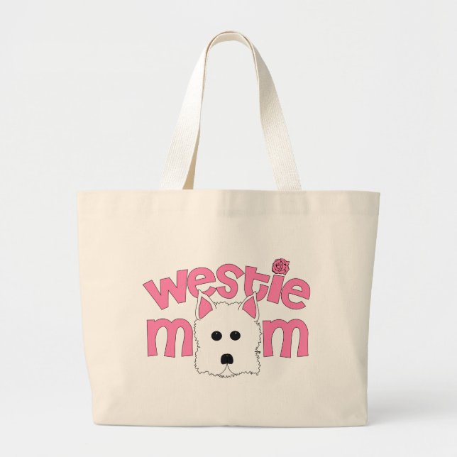 Grand Tote Bag Maman de Westie (Devant)