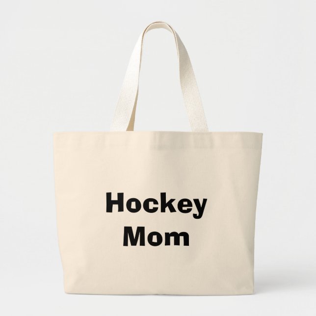 Grand Tote Bag Maman d'hockey (Devant)