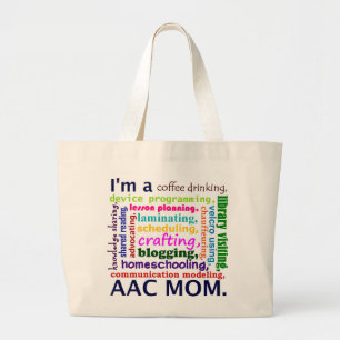 Grand Tote Bag Maman Fourre-tout d'AAC Homeschooling