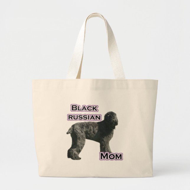 Grand Tote Bag Maman russe noire 4 (Devant)