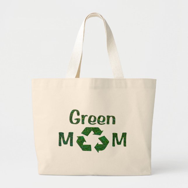 Grand Tote Bag maman verte (Devant)