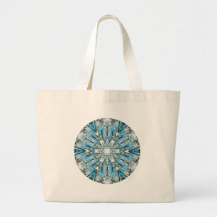 Grand Tote Bag Mandala de glacier de Mendenhall