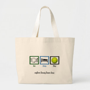 Grand Tote Bag Mange Sleep Play Tennis
