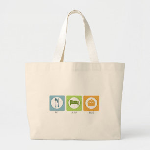 Grand Tote Bag Manger Dormir Cuire!