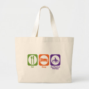 Grand Tote Bag Mangez le sommeil font la physiothérapie