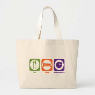 Grand Tote Bag Mangez le sommeil font l'économie