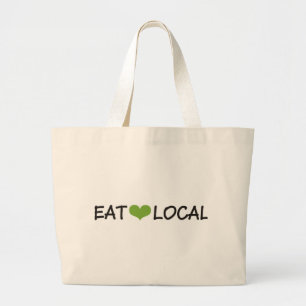 Grand Tote Bag Mangez les gens du pays