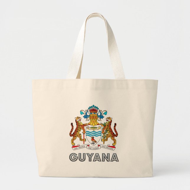 Grand Tote Bag Manteau de la Guyane des bras (Devant)