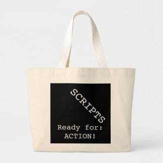 Grand Tote Bag MANUSCRITS -- Préparez pour l'ACTION ! Fourre-tout