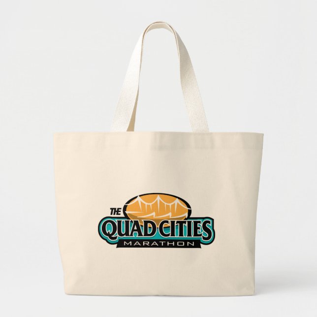 Grand Tote Bag Marathon de villes de quadruple (Devant)