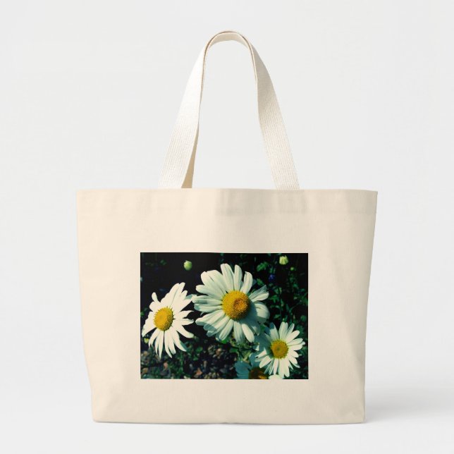 Grand Tote Bag Marguerites des prés (Devant)