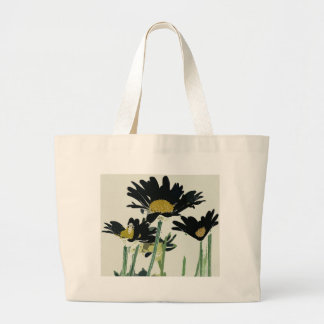 Grand Tote Bag Marguerites foncées