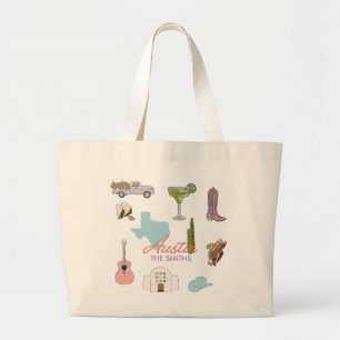 Grand Tote Bag Mariage Austin Texas Bachelorette