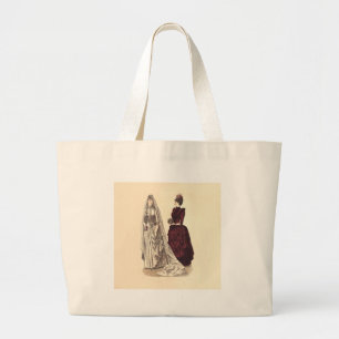 Grand Tote Bag Mariage de femmes de mariée vintage