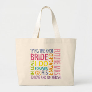 Grand Tote Bag Mariage des sentiments de mariée