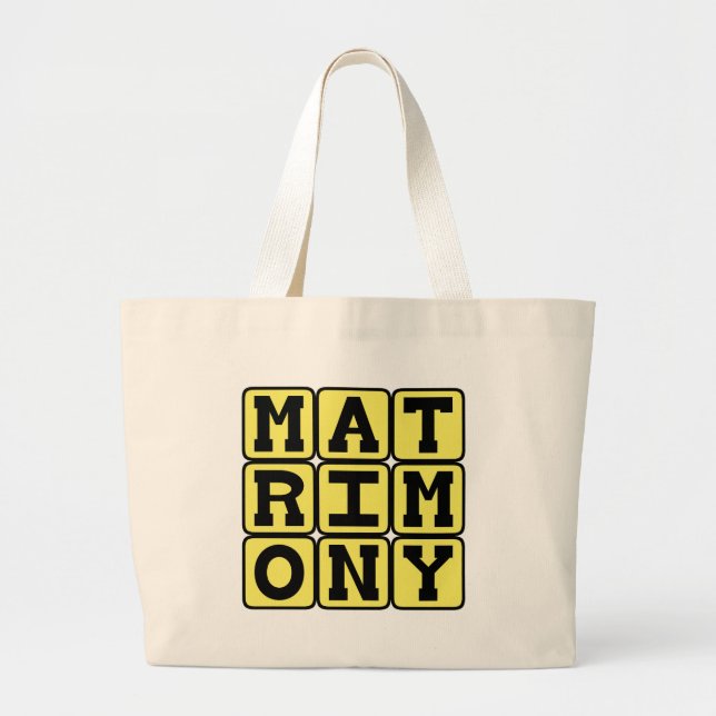 Grand Tote Bag Mariage, L'institution du mariage (Devant)